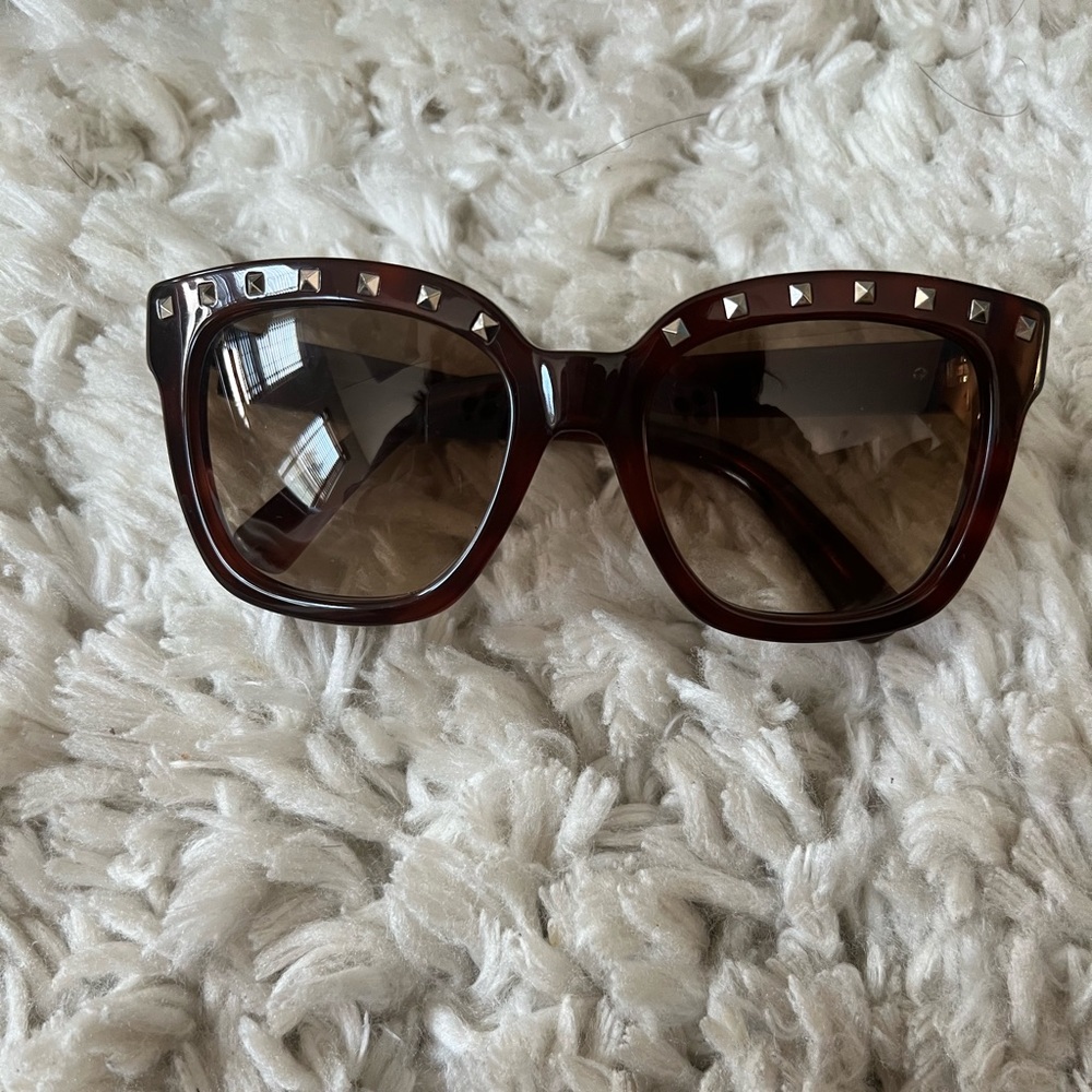 Valentino rockstuds dark Havana sunglasses